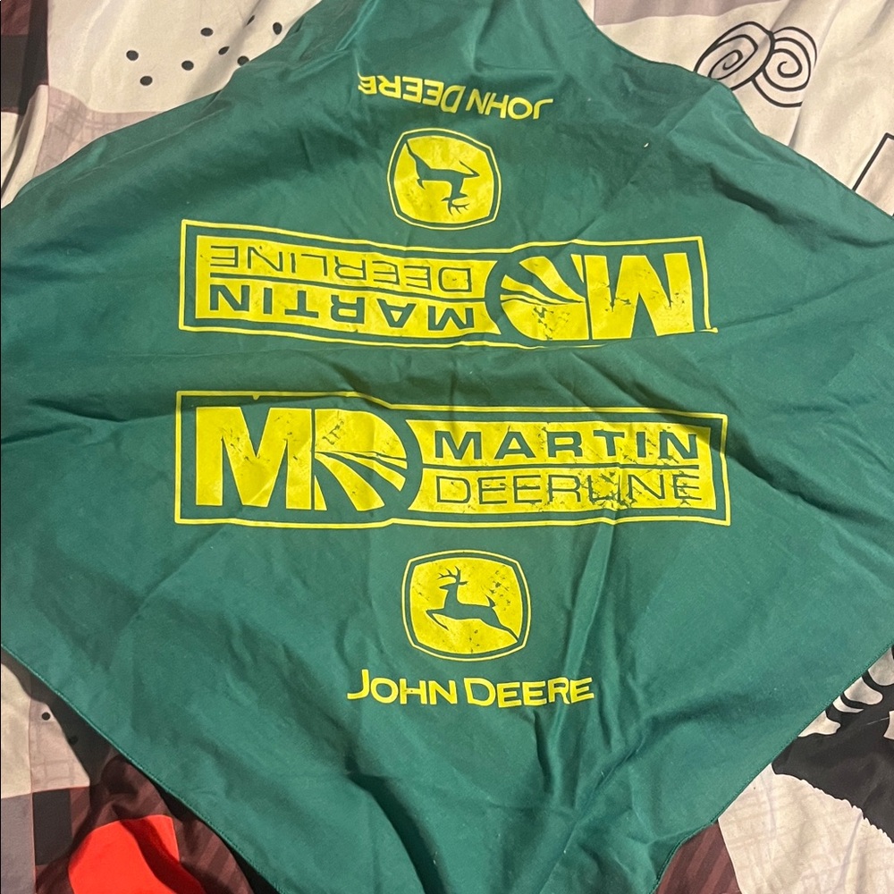 John Deere Green and Yellow Bandana